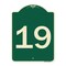 Signmission Sign with Number 19 Heavy-Gauge Aluminum Architectural Sign, 24" x 18", G-1824-22903 A-DES-G-1824-22903 - alternate 1